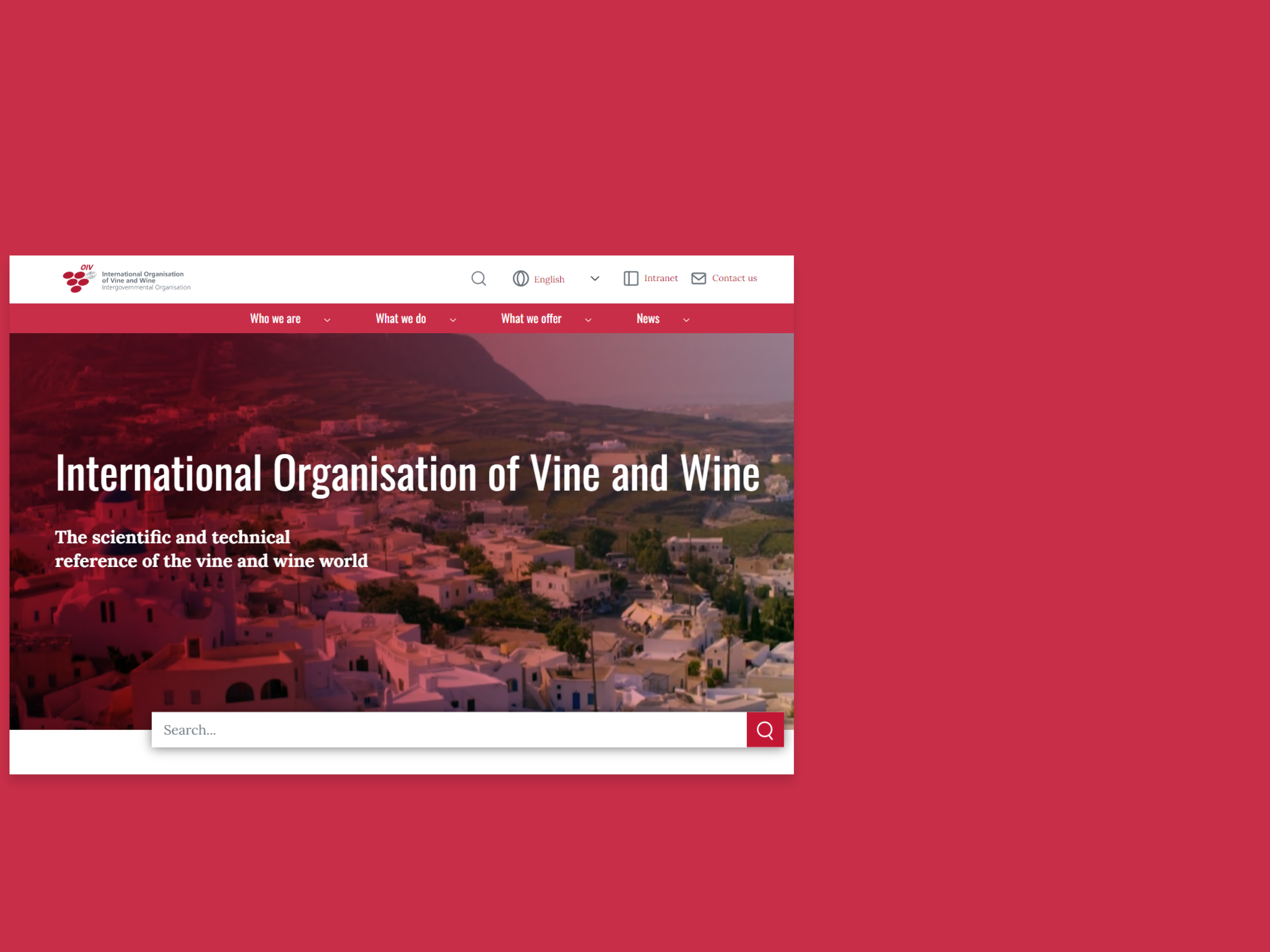 Welcome to the OIV’s new website. A tool to lead the digital transformation of the vine and wine sector