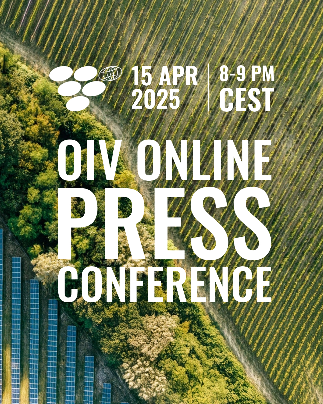 OIV 2025 online April Press Conference poster